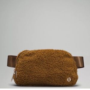 NWT Lululemon fleece everywhere belt bag burnt caramel Sherpa Fanny pack